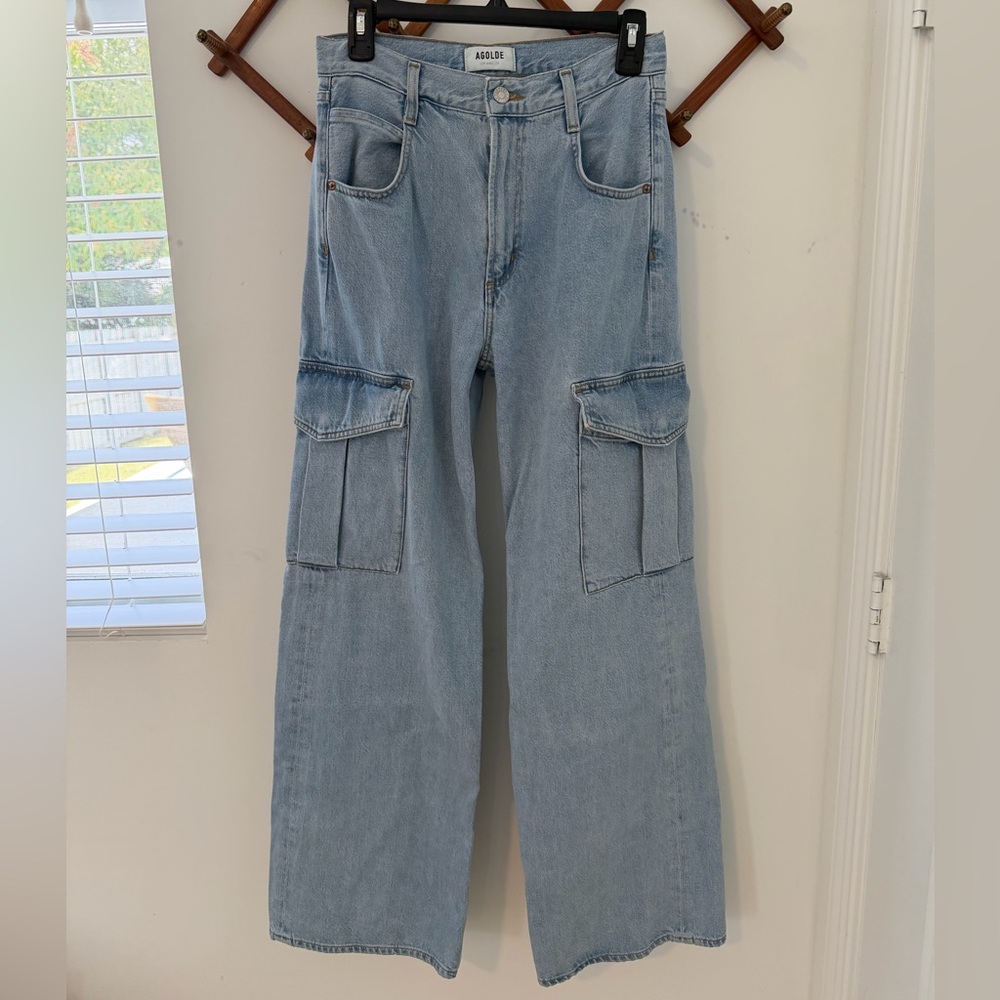 Agolde Minka Cargo Denim Jeans size 25